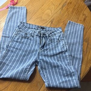 L&B Striped Blue and White Jeans